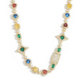 Jewelry Ornament Hip Hop Color Gemstone Necklace – Jewelry Gift Ideas — 3