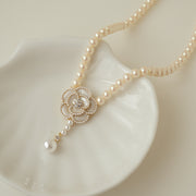 Light Luxury Niche Pearl Necklace Sweet Flowers – Jewelry Gift Ideas — 2