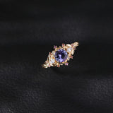 Women's Mid-ancient Carved Gold Flash Diamond Gold – Gifts for Her — 6