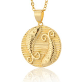 Twelve Constellations Pendant Copper Plated 18K – Jewelry Gift Ideas — 10