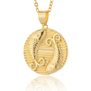 Twelve Constellations Pendant Copper Plated 18K – Jewelry Gift Ideas — 10