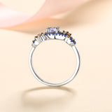 Color Matching Micro-inlaid Moissanite Ring – Special Occasion Gifts — 5