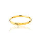 Stainless Steel Twelve Constellation Symbol Ring – Stylish Gifts — 14