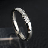 Titanium Steel Crystal Zircon Ring Stainless – Small Gift Ideas — 5