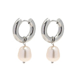 Stainless Steel Earrings Natural Freshwater Pearl – Stylish Gifts — 6