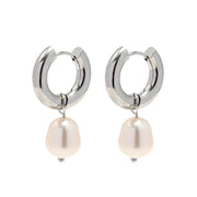Stainless Steel Earrings Natural Freshwater Pearl – Stylish Gifts — 6