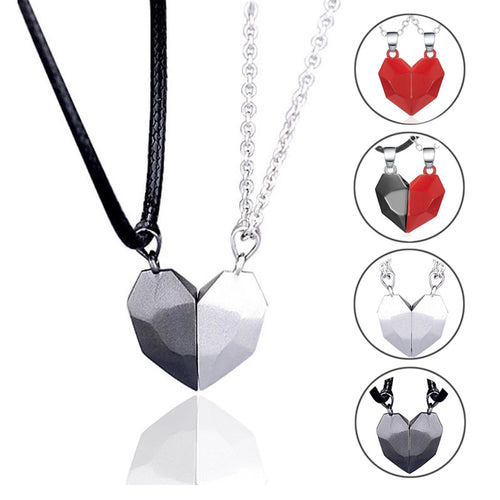 Creative Magnet Necklace Love Heart Broken Men – Jewelry Gift Ideas — 1