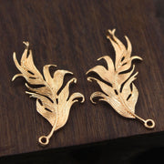 Cast Copper Peacock Feather Pendant – Jewelry Gift Ideas — 1