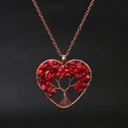 Natural Stone Colorful Tree Root Necklace – Jewelry Gift Ideas — 6