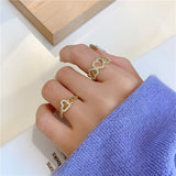 Ladies Temperament Sweet Multiple Love Rings – Gifts for Couples — 2