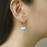Retro Chinese Style Heart-shaped Blue And White – Stylish Gifts — 6