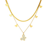 Heart Butterfly Blade Double Layer Multiple – Jewelry Gift Ideas — 3