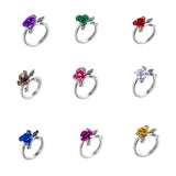 Alloy Personality Plant Ladies Rose Ring – Holiday Gift Ideas — 2