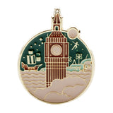 Creative Round Sea Fortress Alloy Drip Brooch – Jewelry Gift Ideas — 3