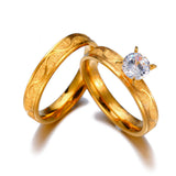 Korean Style Couples Stainless Steel Micro-set Zircon – Stylish Gifts — 2