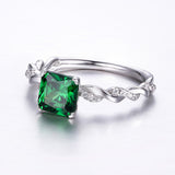 925 Sterling Silver Ring Main Stone Green Zirconium – Everyday Gifts — 4