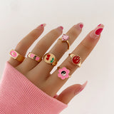 Fashion OL Pearl Ring Three Piece Set – Stylish Gifts — 10
