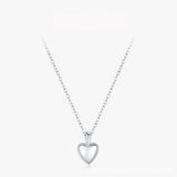 Sterling Silver Simple Heart-shaped Pendant – Jewelry Gift Ideas — 6