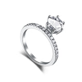 Sterling Silver Ring With Diamonds Simple Ladies – Practical Gifts — 12