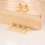 S925 Silver Earrings Simple Fashion Disc Twist Screw – Stylish Gifts — 5