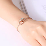 Diamond inlaid zircon titanium steel bracelet – Jewelry Gift Ideas — 5