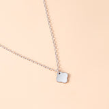 Fashion Silver Four-leaf Clover Necklace – Jewelry Gift Ideas — 4