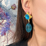 Real Gold Matte Gold Chinese Style Earrings – Stylish Gifts — 5