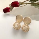 Woven pearl mesh earrings – Gift Ideas — 5