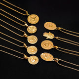Stainless Steel Coin 18K Gold Plated Pendant – Jewelry Gift Ideas — 4
