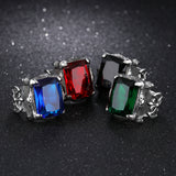 Titanium steel men's zircon ring – Gifts for Him — 3