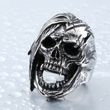 Titanium Steel Punk Skull Ring Overbearing Man – Gifts for Him — 2