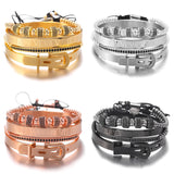 Micro-inlaid zircon bracelet Punk bracelet – Jewelry Gift Ideas — 1