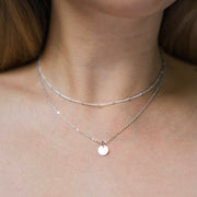 Glossy Metal Disc Pendant Women's Clavicle – Jewelry Gift Ideas — 5
