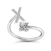 Female Stylish Adjustable Zircon 26 Letters Ring – Gifts for Her — 2