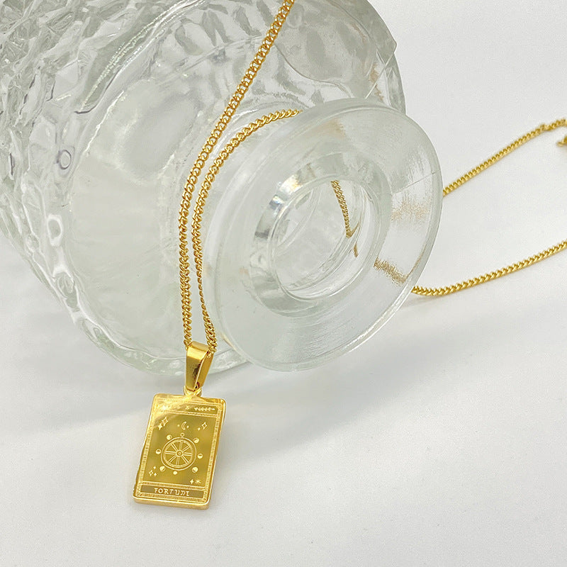 Tarot Pendant Necklace Stainless Steel – Jewelry Gift Ideas — 1
