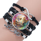 Multi-layered gemstone wolf bracelet – Jewelry Gift Ideas — 5