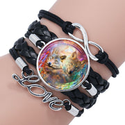 Multi-layered gemstone wolf bracelet – Jewelry Gift Ideas — 5