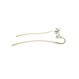 Magnolia gold-plated sterling silver earrings – Thoughtful Gifts — 5