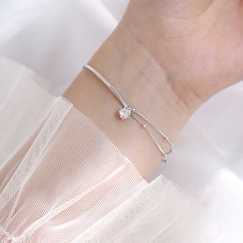 Flash Diamond Double Five-pointed Star Bracelet – Jewelry Gift Ideas — 1