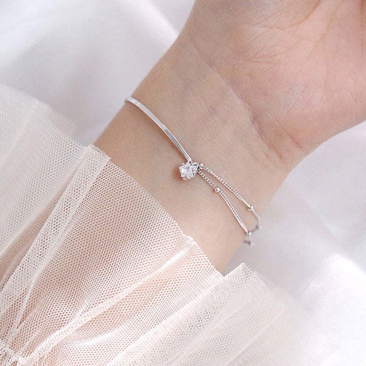 Flash Diamond Double Five-pointed Star Bracelet – Jewelry Gift Ideas — 1