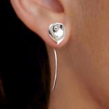 Silver Plated Sun Flower Earrings – Birthday Gifts — 7