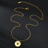 Sun Flower Necklace Women's Stainless Steel – Jewelry Gift Ideas — 4