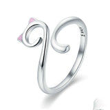 Cat Love 925 Sterling Silver Ring – Gifts for Couples — 2