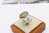 Cross Heart Retro Titanium Steel Ring – Gift Ideas — 8
