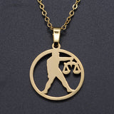 Titanium Steel Constellation Symbol Necklace – Jewelry Gift Ideas — 10