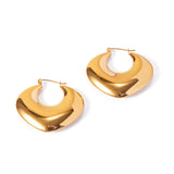 18k Gold Stainless Steel Geometric Heart-shaped – Small Gift Ideas — 3