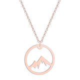 Stainless Steel Mountain Pendant Clavicle – Jewelry Gift Ideas — 3