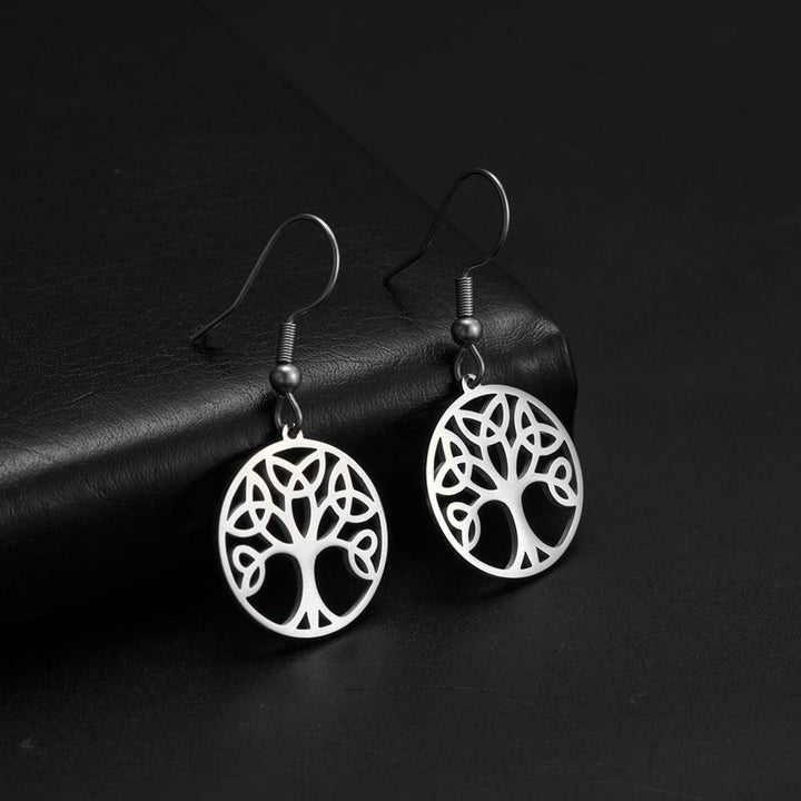 Fashion Simple Tree Of Life Pendant Earrings – Stylish Gifts — 1