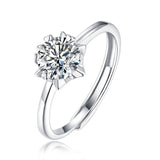 S925 Moosanshi Snowflake Star Awn Ring Creative Trend – Stylish Gifts — 5