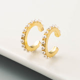 Simple C- Shaped Alloy Diamond Non-pierced Ears Ear – Stylish Gifts — 6